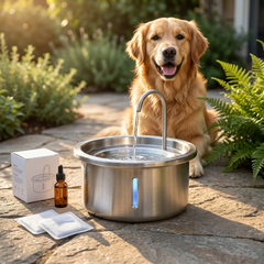 Dental Health Bundle with a golden retriever