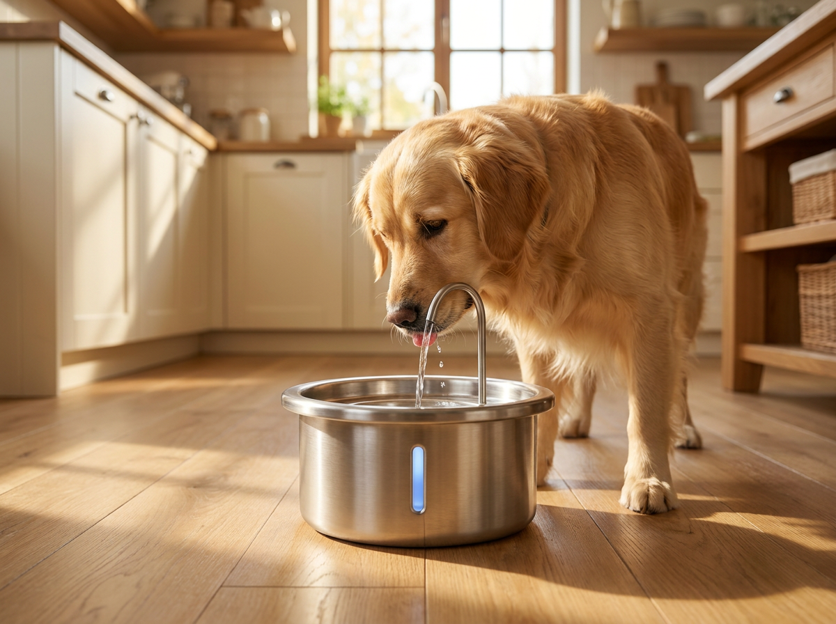 sp2 hero dog drinking