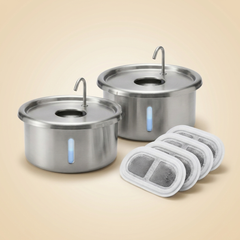 Wireless Twin Bundle: 2 cordless fountains and 4 filters
