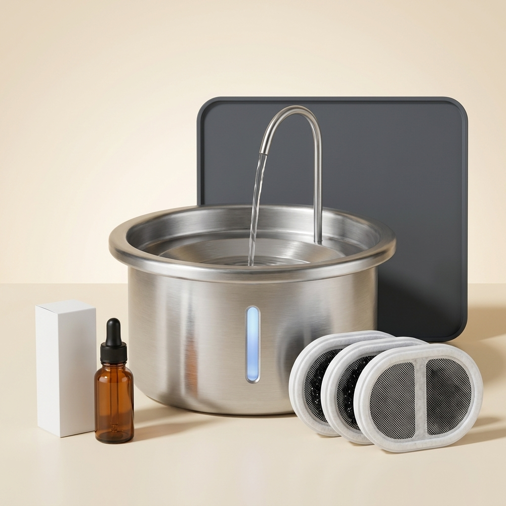 Dental Health Bundle: fountain, filters, mat and Dental Boost