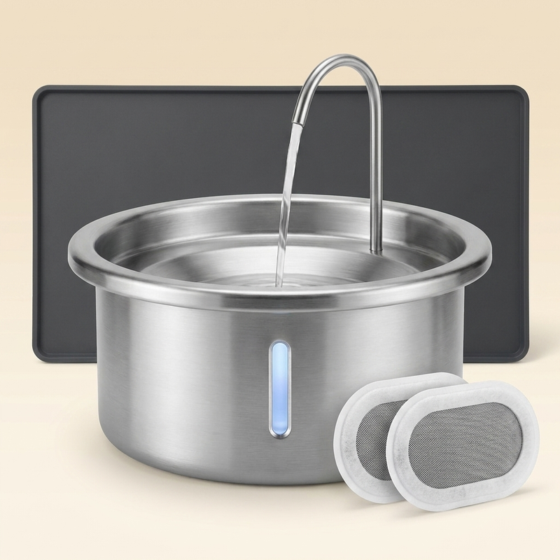 Wireless Starter Kit: fountain, 2 filters and AntiSplash mat